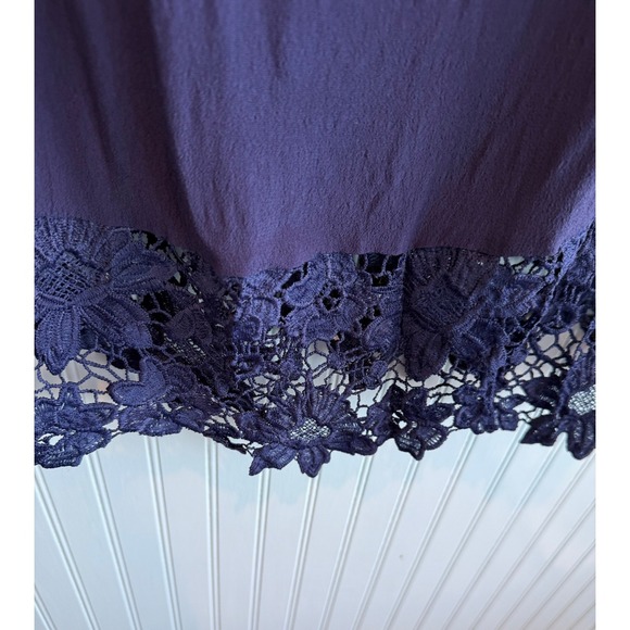 Spring Break Blue Lace Bell Sleeve dress S/M Beachy Boho Resort Vacation - Picture 7 of 7